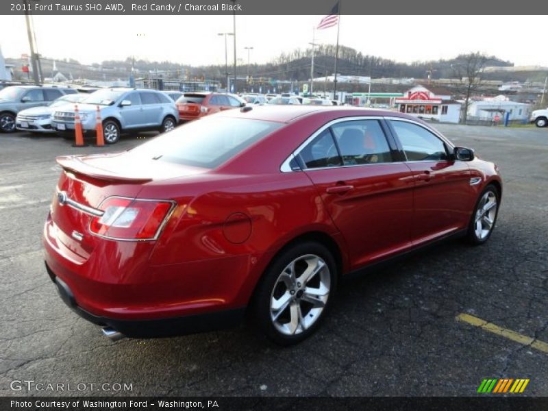 Red Candy / Charcoal Black 2011 Ford Taurus SHO AWD