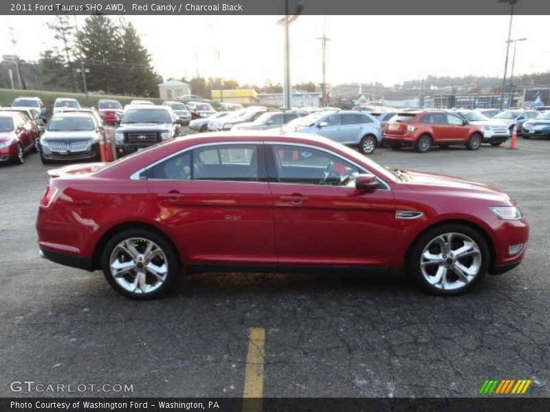 Red Candy / Charcoal Black 2011 Ford Taurus SHO AWD