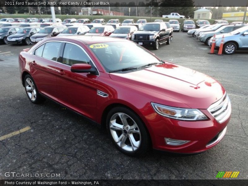 Red Candy / Charcoal Black 2011 Ford Taurus SHO AWD