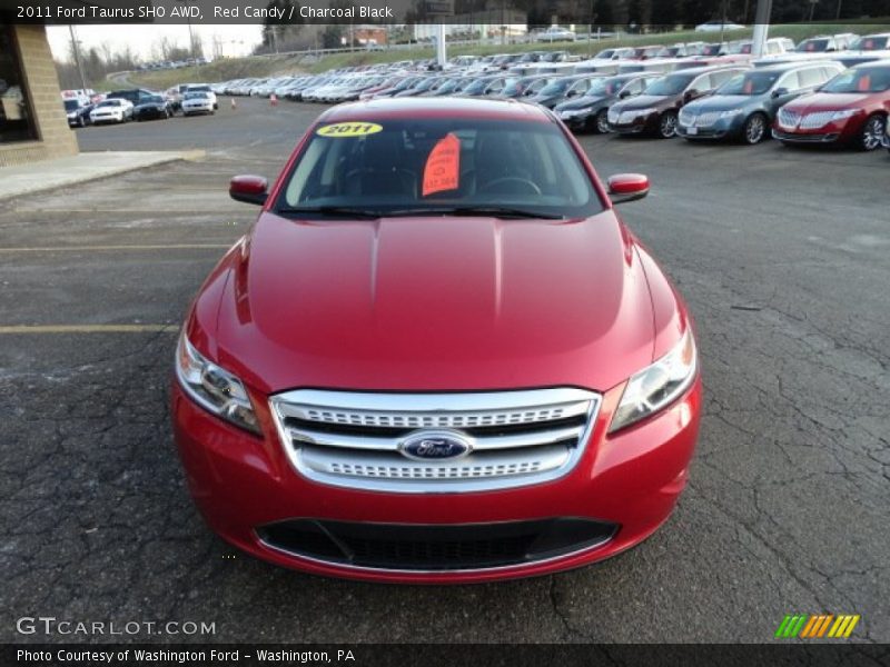 Red Candy / Charcoal Black 2011 Ford Taurus SHO AWD