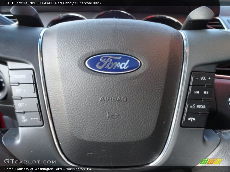 Red Candy / Charcoal Black 2011 Ford Taurus SHO AWD
