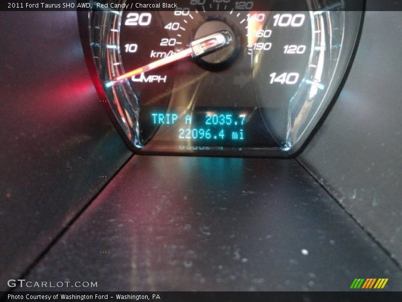 Red Candy / Charcoal Black 2011 Ford Taurus SHO AWD