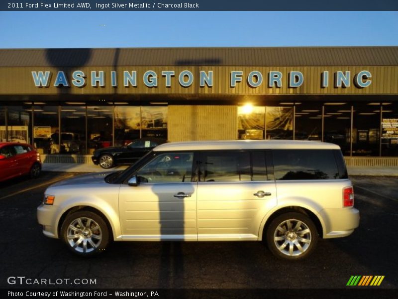Ingot Silver Metallic / Charcoal Black 2011 Ford Flex Limited AWD