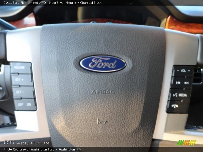 Ingot Silver Metallic / Charcoal Black 2011 Ford Flex Limited AWD