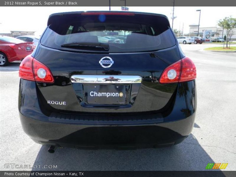 Super Black / Black 2012 Nissan Rogue S