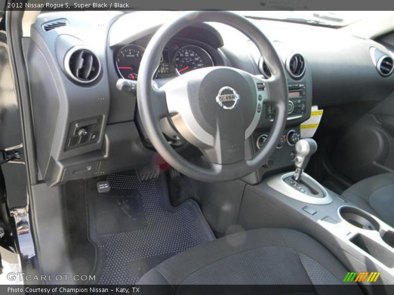 Super Black / Black 2012 Nissan Rogue S