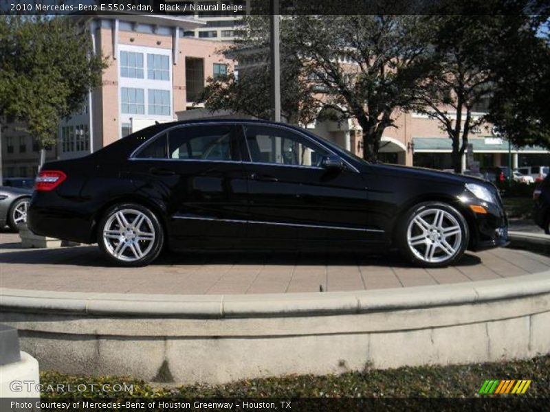 Black / Natural Beige 2010 Mercedes-Benz E 550 Sedan