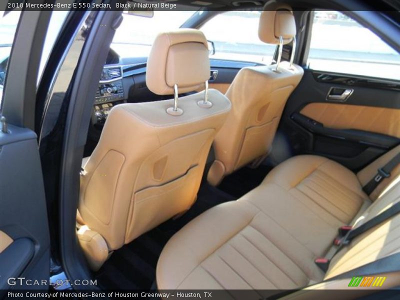 Black / Natural Beige 2010 Mercedes-Benz E 550 Sedan