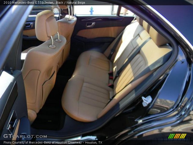 Black / Natural Beige 2010 Mercedes-Benz E 550 Sedan