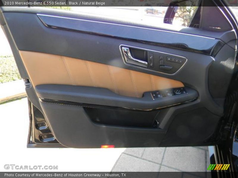 Black / Natural Beige 2010 Mercedes-Benz E 550 Sedan