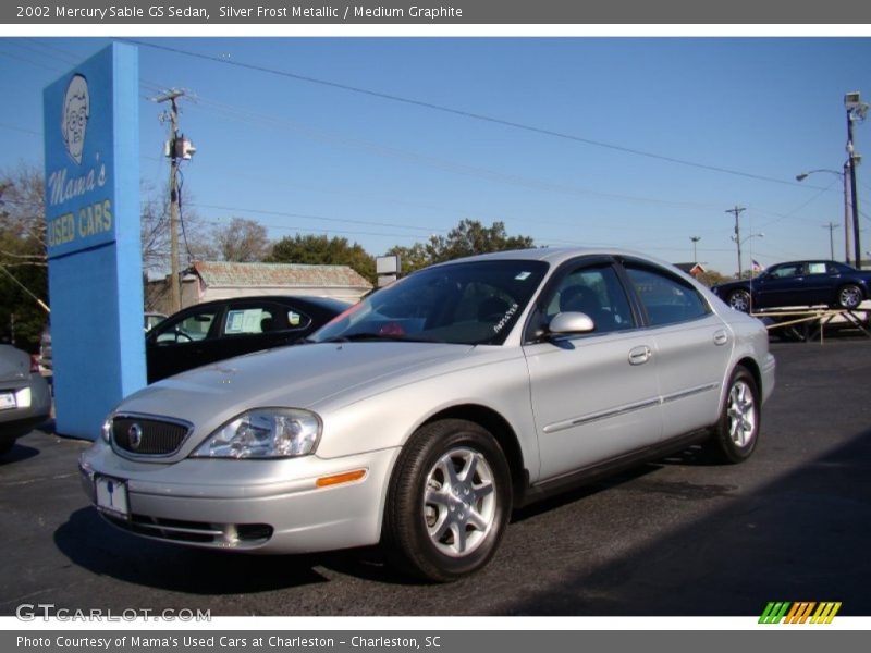 Silver Frost Metallic / Medium Graphite 2002 Mercury Sable GS Sedan