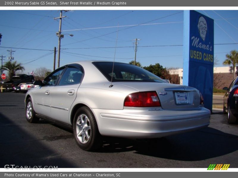 Silver Frost Metallic / Medium Graphite 2002 Mercury Sable GS Sedan