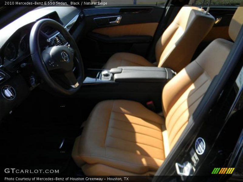 Black / Natural Beige 2010 Mercedes-Benz E 550 Sedan