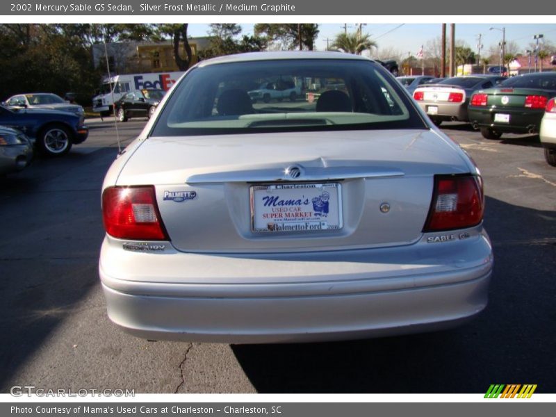 Silver Frost Metallic / Medium Graphite 2002 Mercury Sable GS Sedan