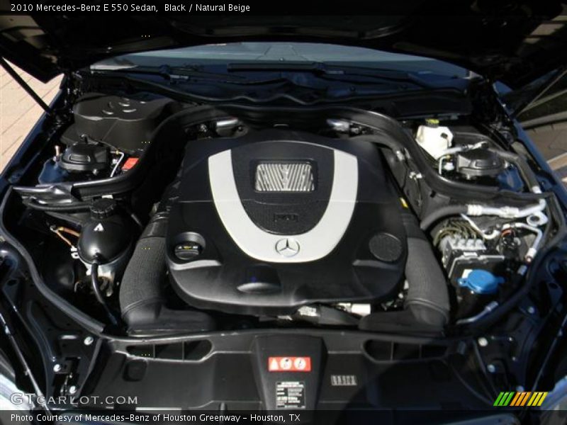 Black / Natural Beige 2010 Mercedes-Benz E 550 Sedan