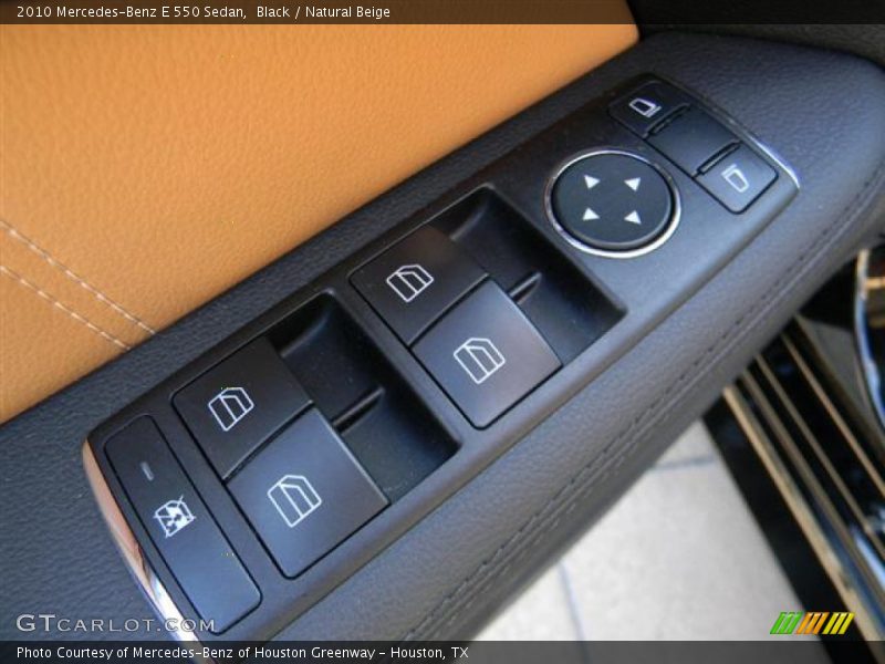 Black / Natural Beige 2010 Mercedes-Benz E 550 Sedan