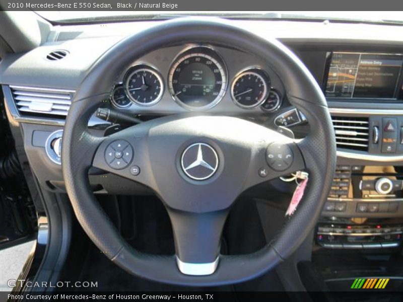 Black / Natural Beige 2010 Mercedes-Benz E 550 Sedan