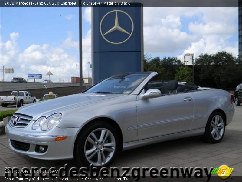 Iridium Silver Metallic / Black 2008 Mercedes-Benz CLK 350 Cabriolet