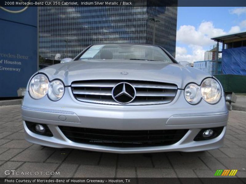 Iridium Silver Metallic / Black 2008 Mercedes-Benz CLK 350 Cabriolet