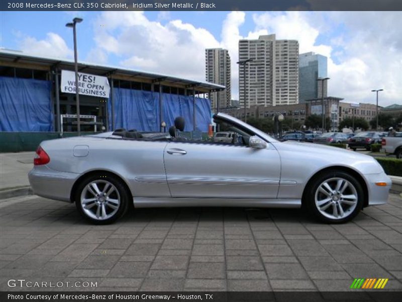 Iridium Silver Metallic / Black 2008 Mercedes-Benz CLK 350 Cabriolet