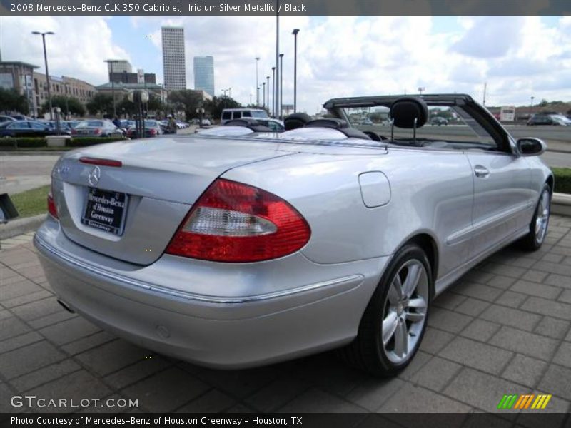 Iridium Silver Metallic / Black 2008 Mercedes-Benz CLK 350 Cabriolet