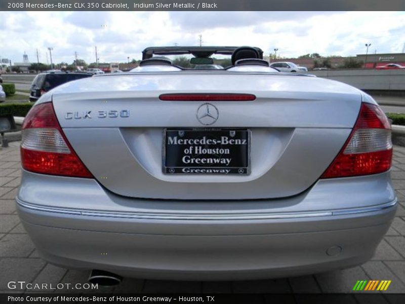 Iridium Silver Metallic / Black 2008 Mercedes-Benz CLK 350 Cabriolet