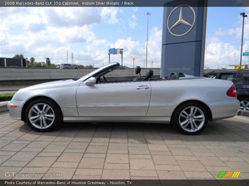 Iridium Silver Metallic / Black 2008 Mercedes-Benz CLK 350 Cabriolet