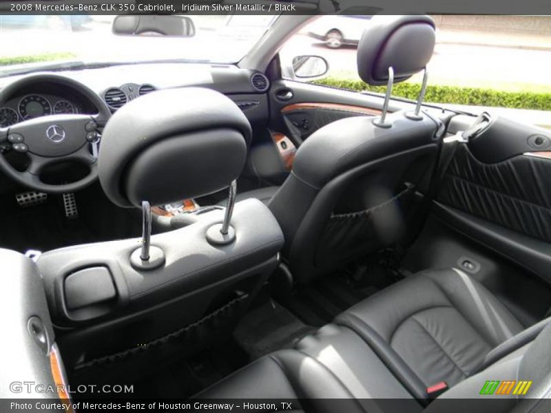 Iridium Silver Metallic / Black 2008 Mercedes-Benz CLK 350 Cabriolet