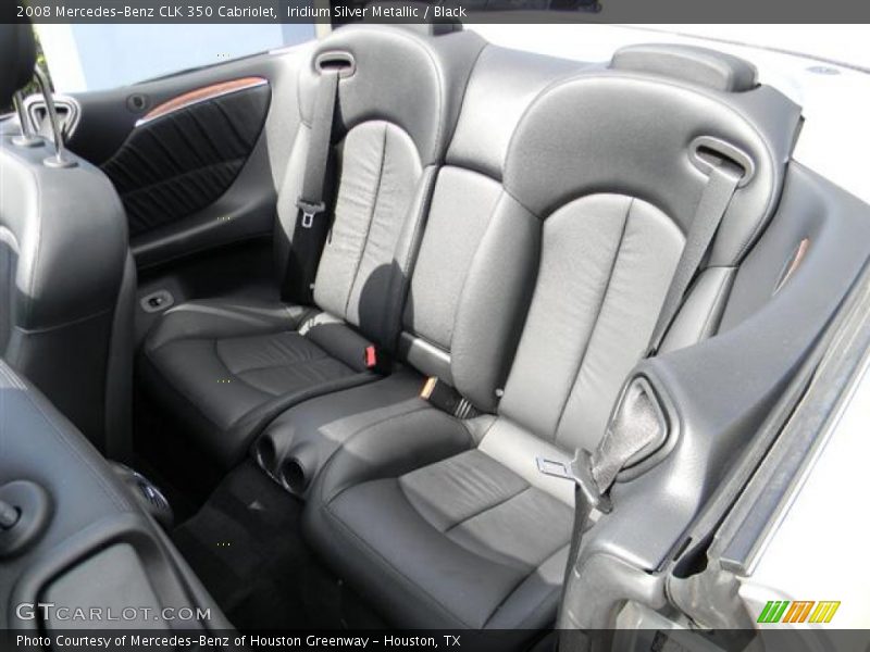 Iridium Silver Metallic / Black 2008 Mercedes-Benz CLK 350 Cabriolet