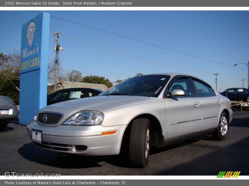Silver Frost Metallic / Medium Graphite 2002 Mercury Sable GS Sedan
