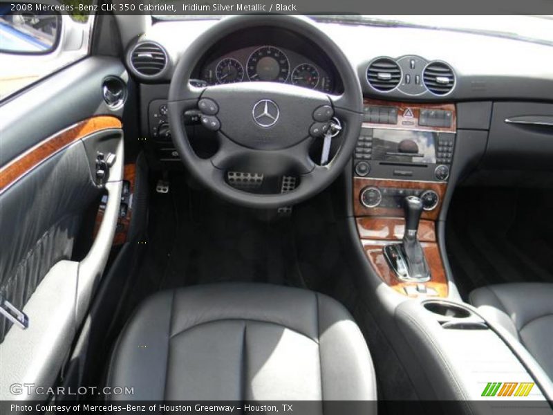 Iridium Silver Metallic / Black 2008 Mercedes-Benz CLK 350 Cabriolet