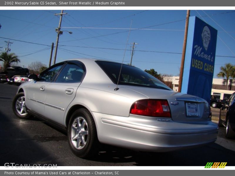 Silver Frost Metallic / Medium Graphite 2002 Mercury Sable GS Sedan