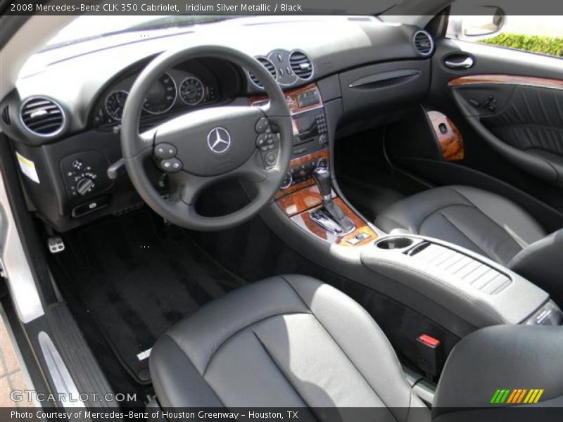 Iridium Silver Metallic / Black 2008 Mercedes-Benz CLK 350 Cabriolet