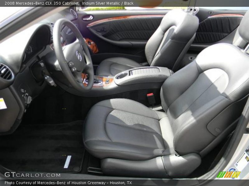 Iridium Silver Metallic / Black 2008 Mercedes-Benz CLK 350 Cabriolet
