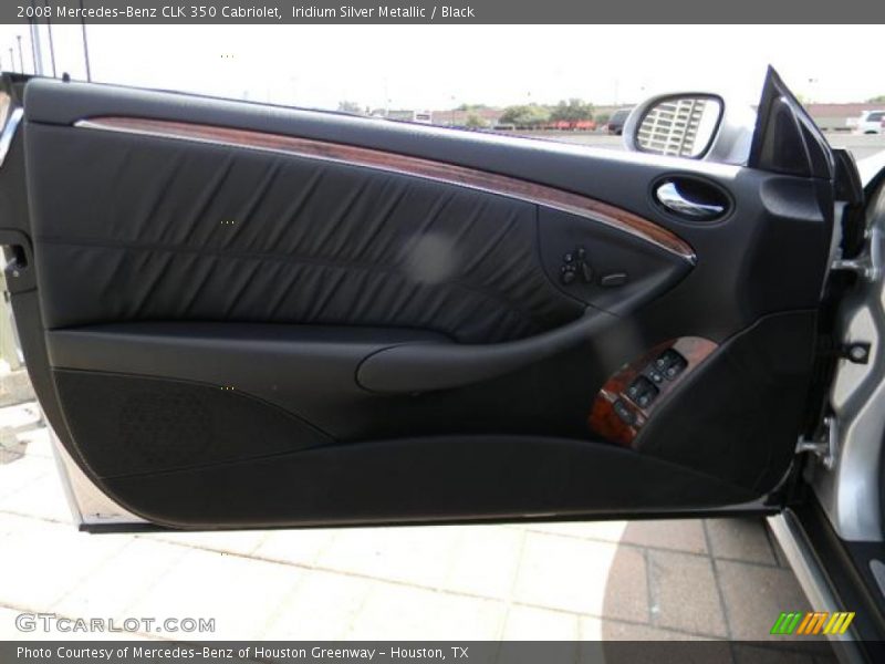 Iridium Silver Metallic / Black 2008 Mercedes-Benz CLK 350 Cabriolet