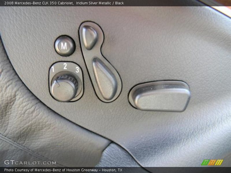 Iridium Silver Metallic / Black 2008 Mercedes-Benz CLK 350 Cabriolet