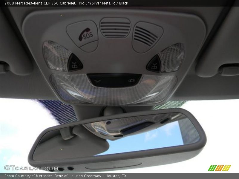 Iridium Silver Metallic / Black 2008 Mercedes-Benz CLK 350 Cabriolet
