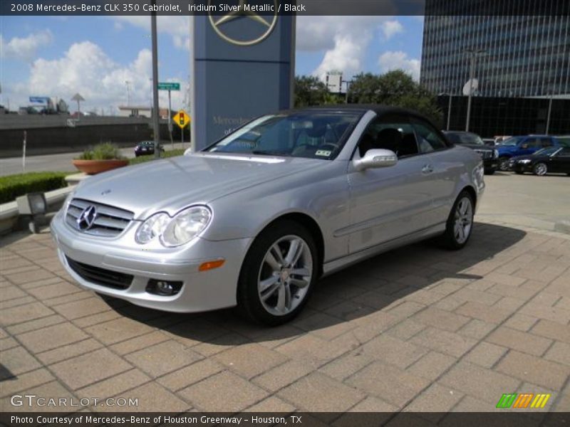 Iridium Silver Metallic / Black 2008 Mercedes-Benz CLK 350 Cabriolet