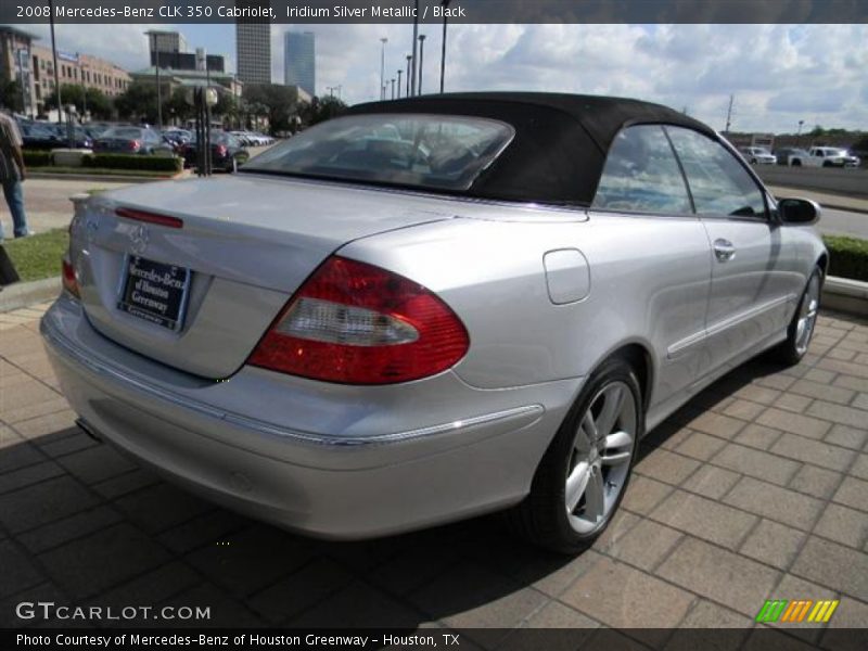Iridium Silver Metallic / Black 2008 Mercedes-Benz CLK 350 Cabriolet
