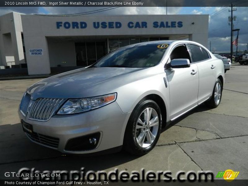 Ingot Silver Metallic / Charcoal Black/Fine Line Ebony 2010 Lincoln MKS FWD