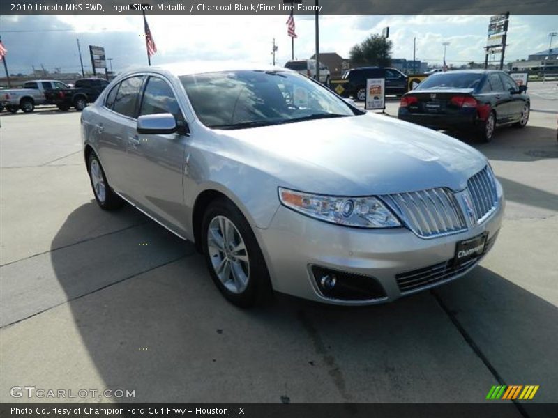 Ingot Silver Metallic / Charcoal Black/Fine Line Ebony 2010 Lincoln MKS FWD
