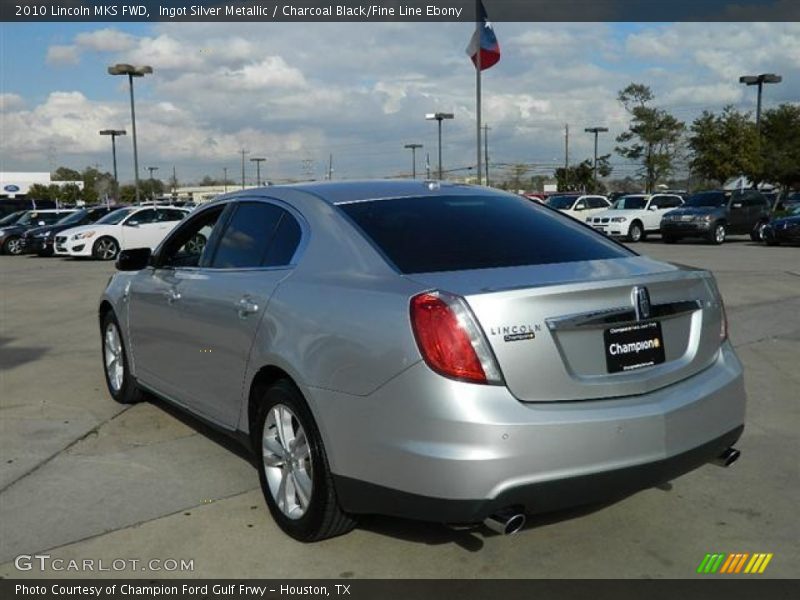 Ingot Silver Metallic / Charcoal Black/Fine Line Ebony 2010 Lincoln MKS FWD