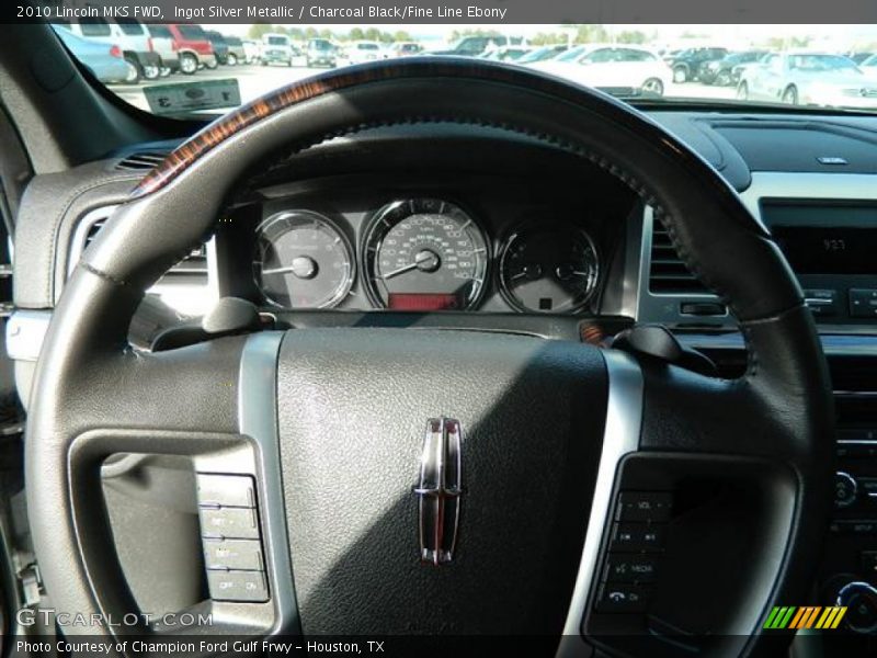 Ingot Silver Metallic / Charcoal Black/Fine Line Ebony 2010 Lincoln MKS FWD