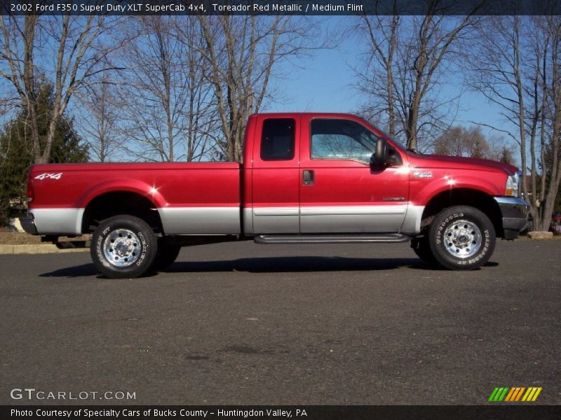  2002 F350 Super Duty XLT SuperCab 4x4 Toreador Red Metallic
