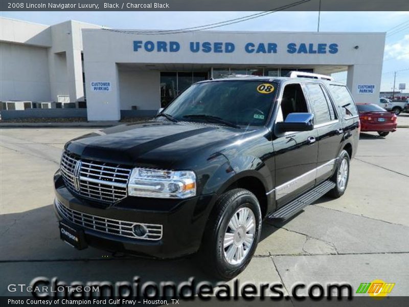 Black / Charcoal Black 2008 Lincoln Navigator Luxury