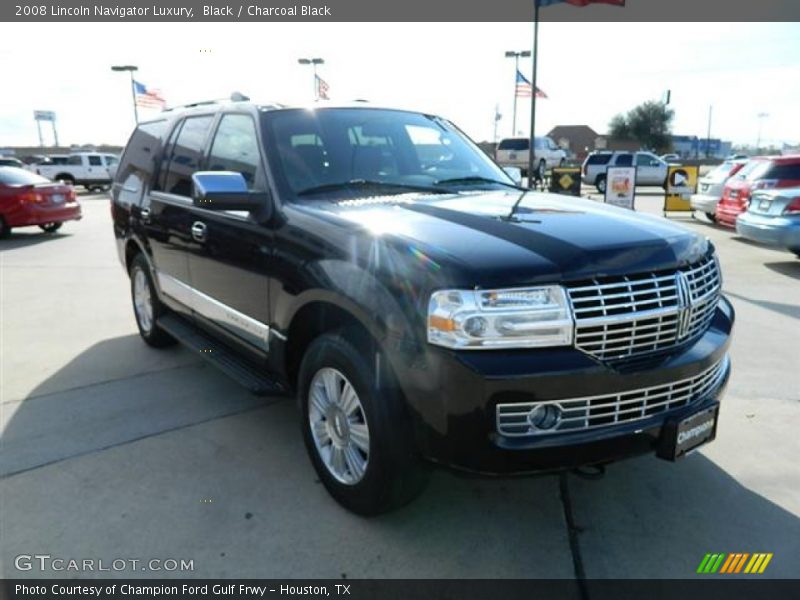 Black / Charcoal Black 2008 Lincoln Navigator Luxury