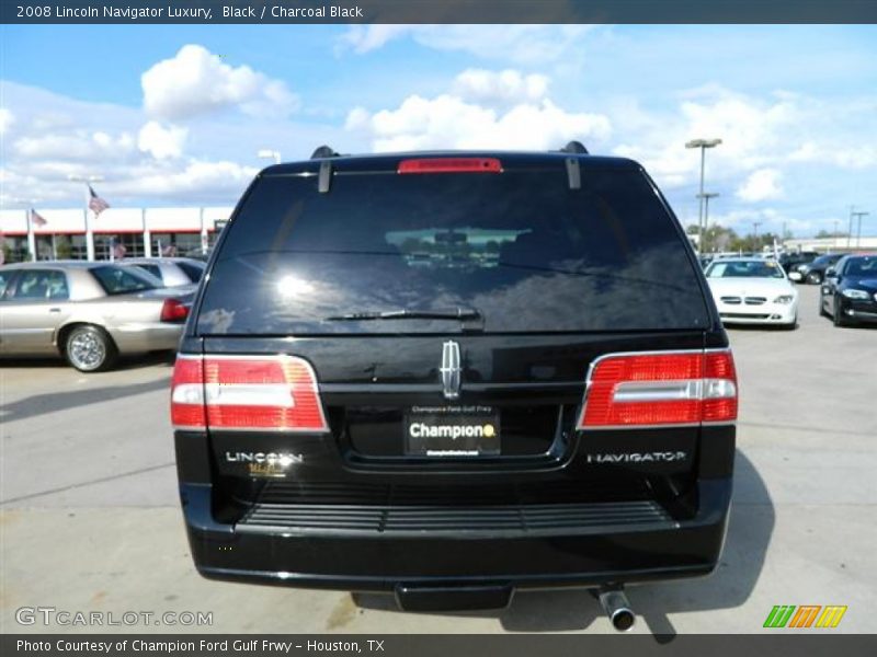 Black / Charcoal Black 2008 Lincoln Navigator Luxury