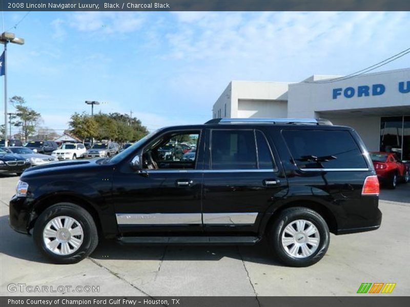Black / Charcoal Black 2008 Lincoln Navigator Luxury