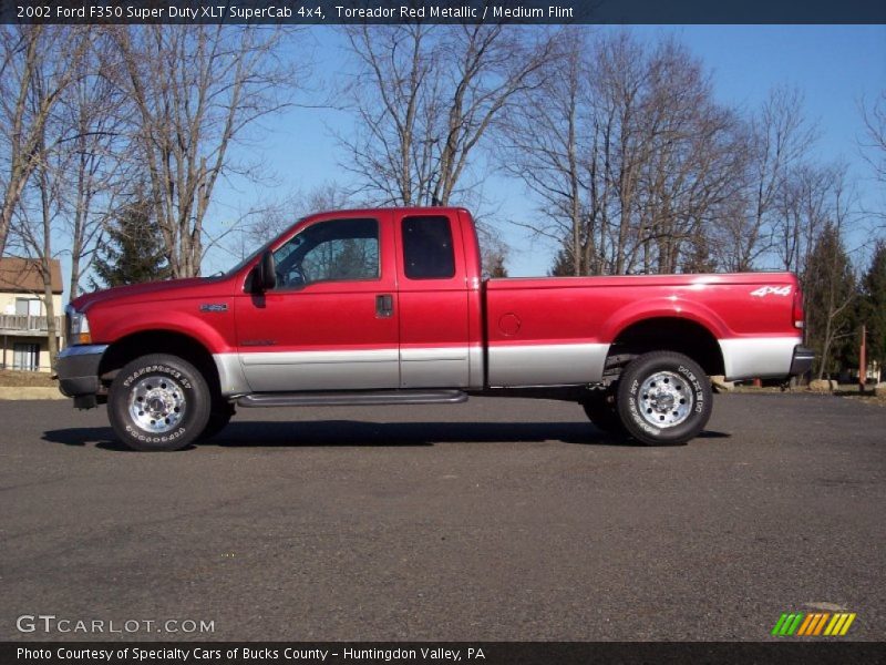  2002 F350 Super Duty XLT SuperCab 4x4 Toreador Red Metallic