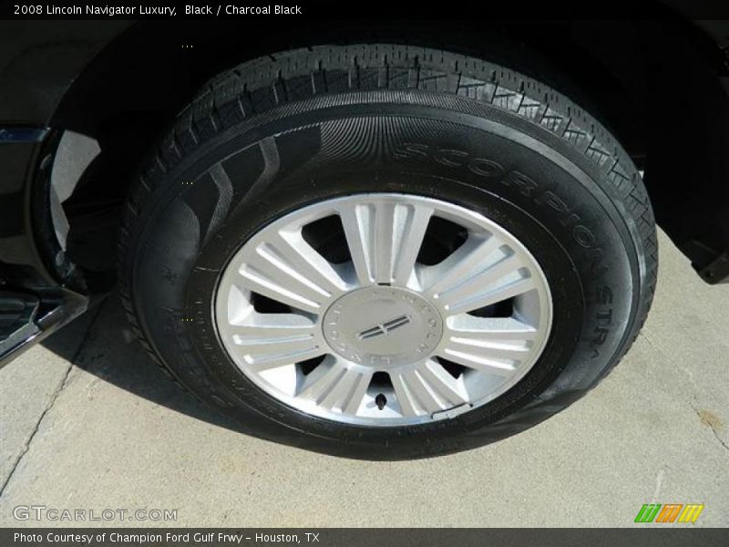 Black / Charcoal Black 2008 Lincoln Navigator Luxury